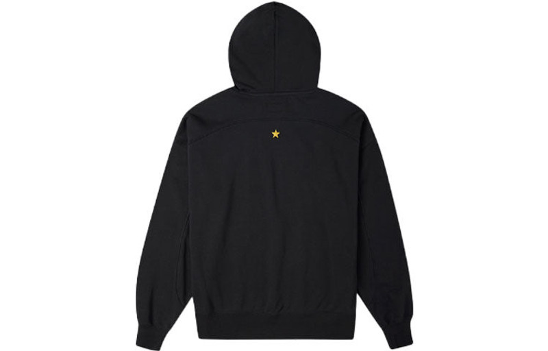 Converse (WMNS) Converse Star Chevron Pocket Hoodie 'Black' 10023083-A01 outlook