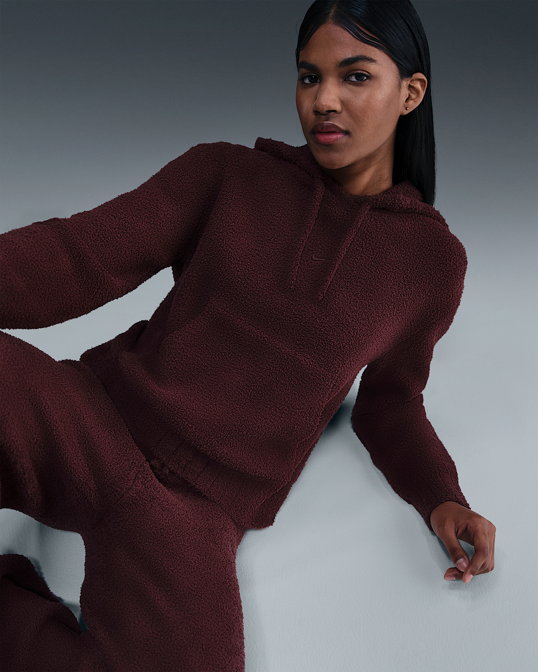 Nike Sportswear Phoenix Cozy Bouclé Women's Loose Knit Hoodie - 3