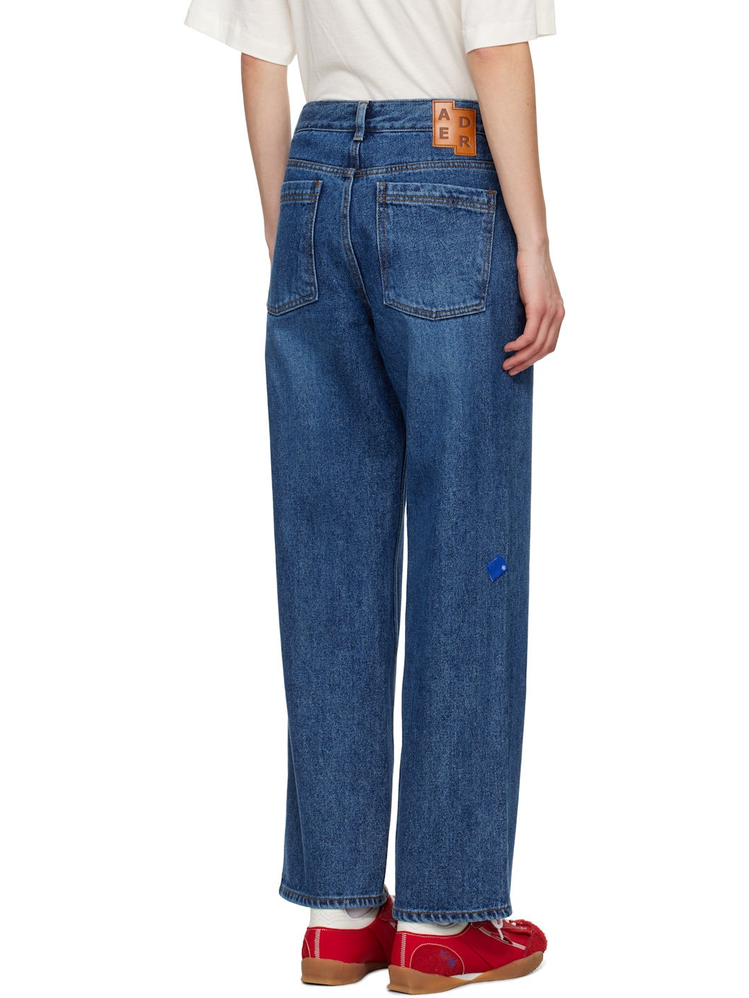 Navy Faded Jeans - 3