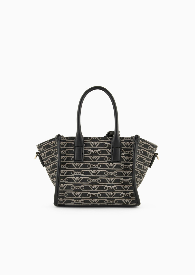 Small shopper bag with all-over monogram print 3