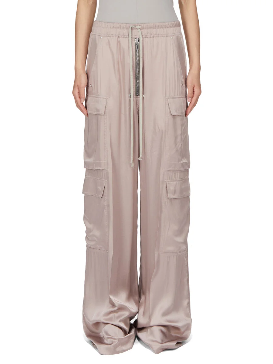 Women's Cargobelas Satin Wide-Leg Pants - Rose - 1