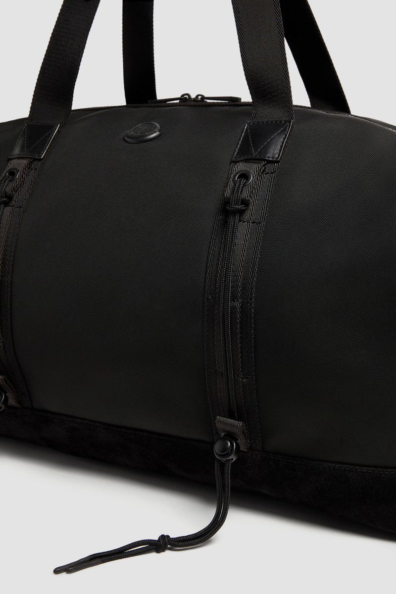 Tech Water-Repellent Leather-Trimmed Duffle Bag 6