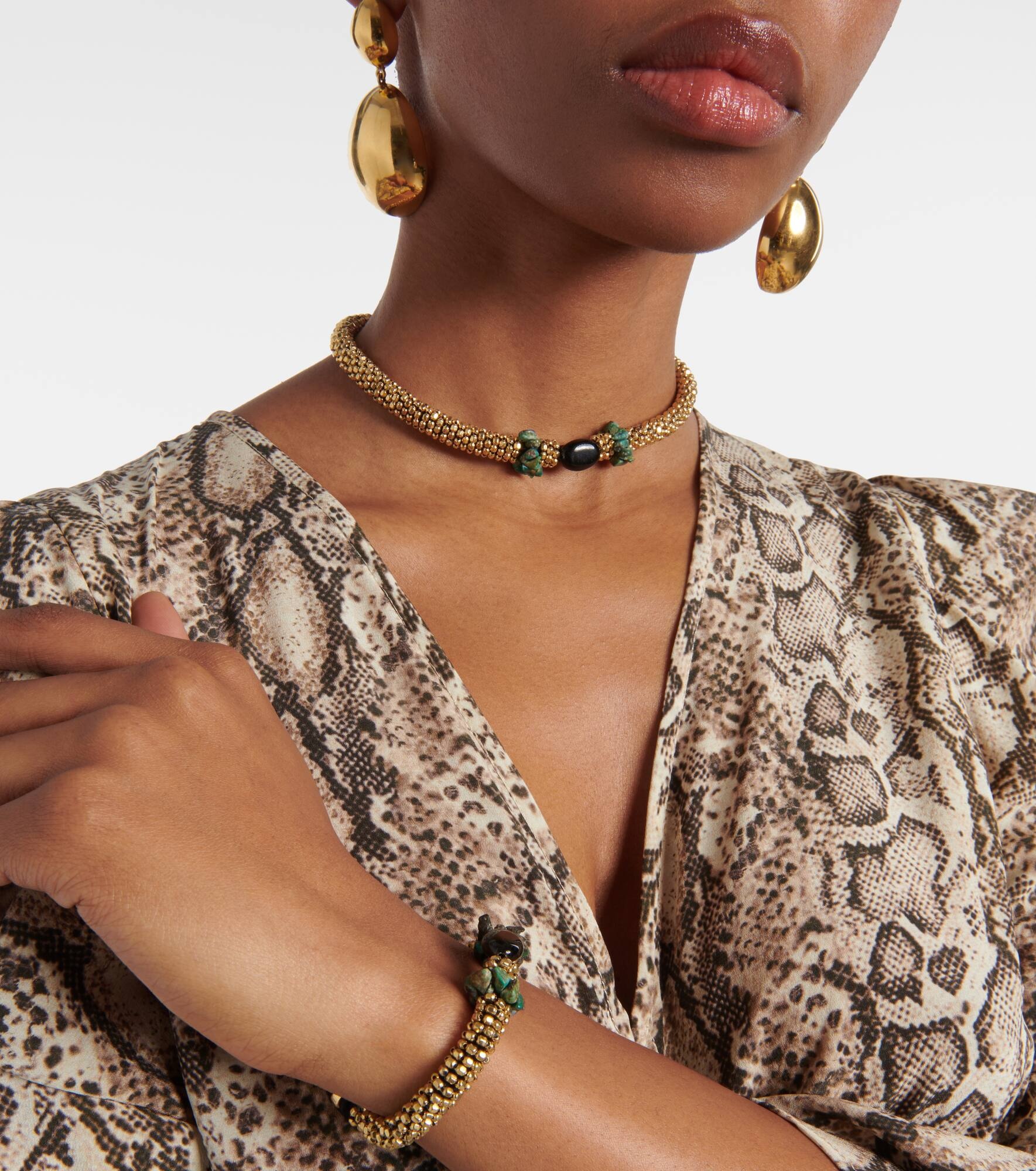Embellished choker - 5