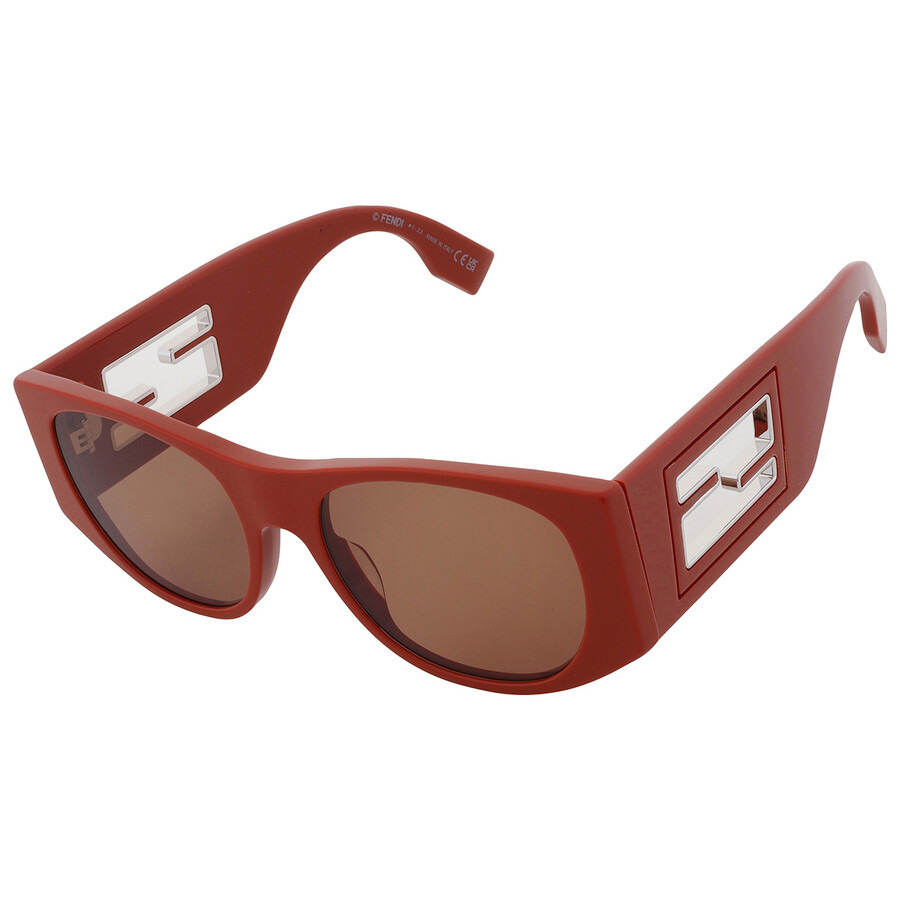 Fendi Brown Navigator Ladies Sunglasses FE40109I 50E 54 - 3
