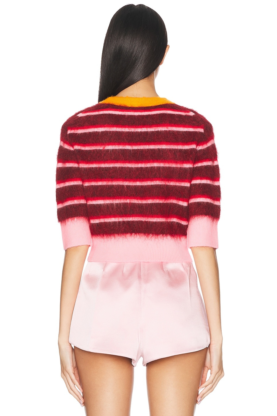 Cropped Ringer Sweater - 3