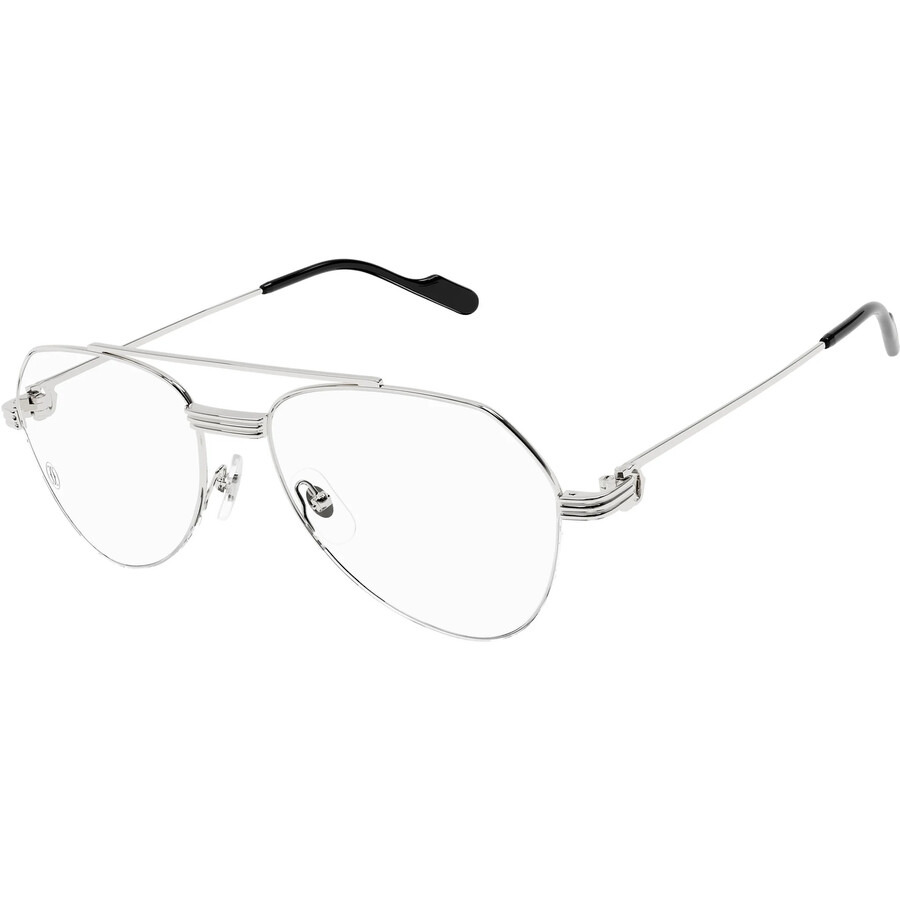 Cartier Premiere de Cartier Demo Pilot Men's Eyeglasses CT0409O 002 57 - 1