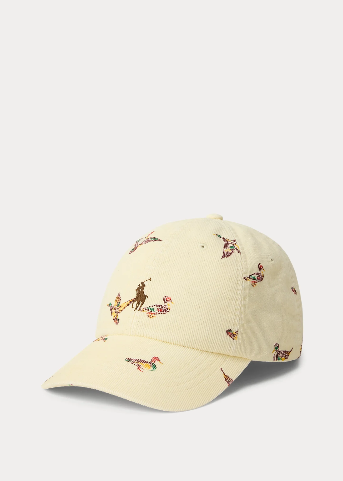 Duck-Print Corduroy Ball Cap - 1