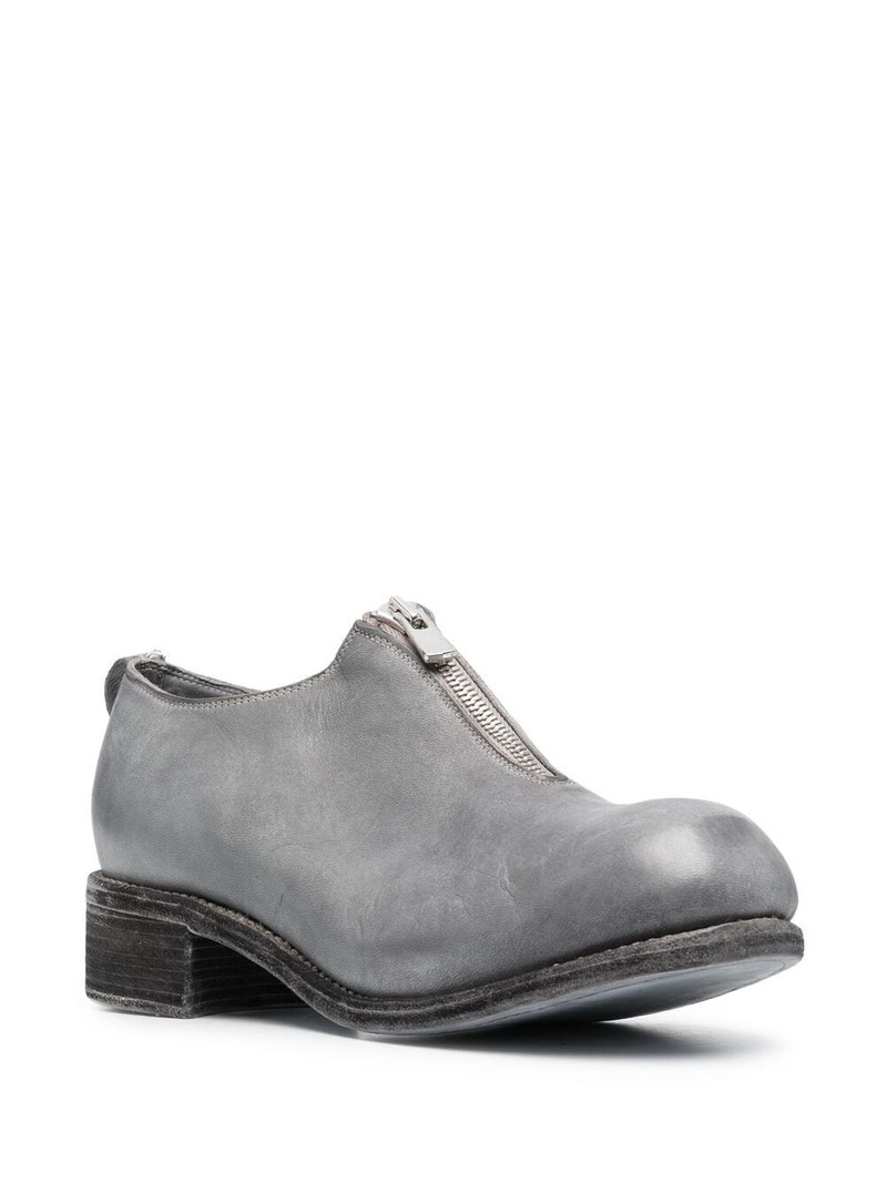 Guidi zip-up brogue shoes outlook