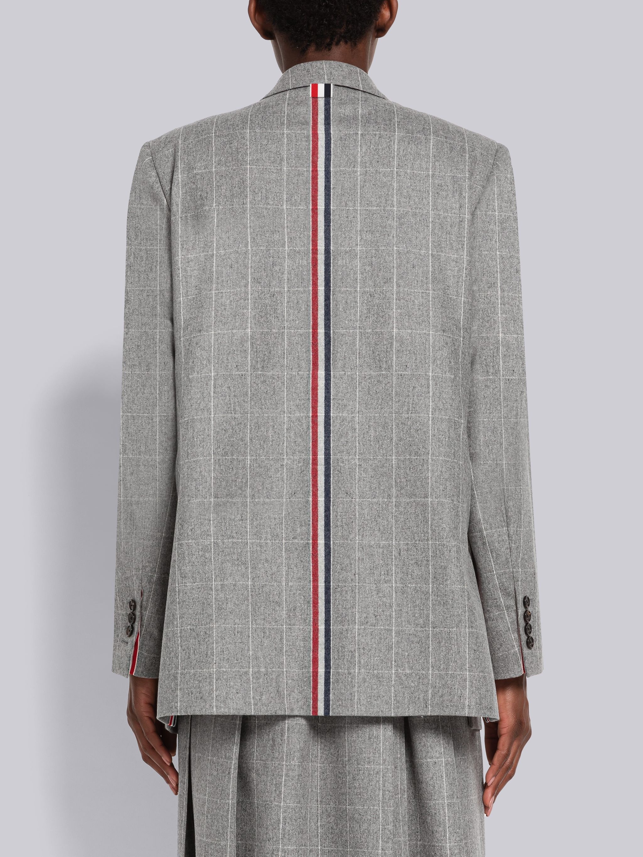 Windowpane Flannel Side Split Sport Coat - 3