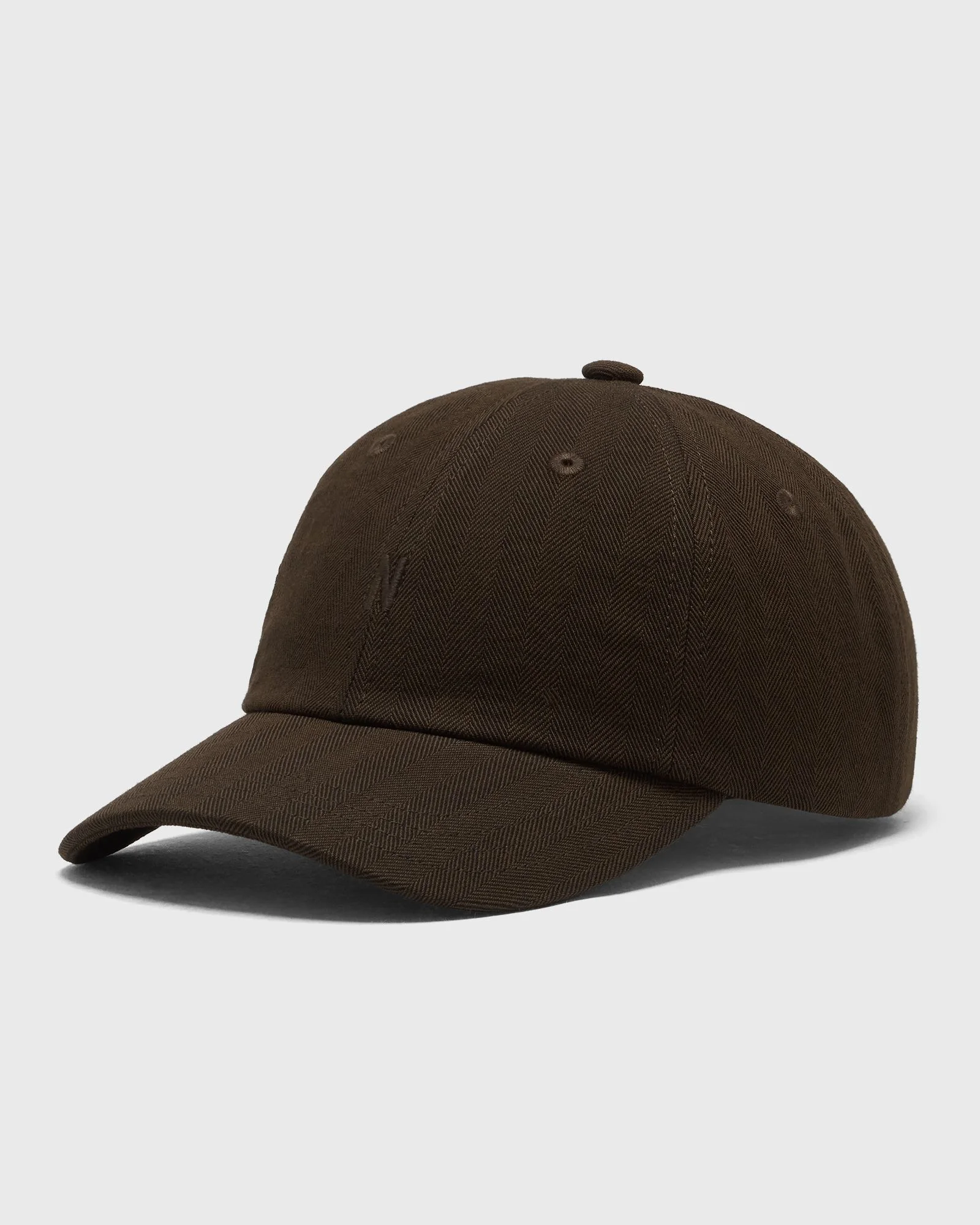 Cotton Wool Herringbone Twill 6-Panel Cap - 1