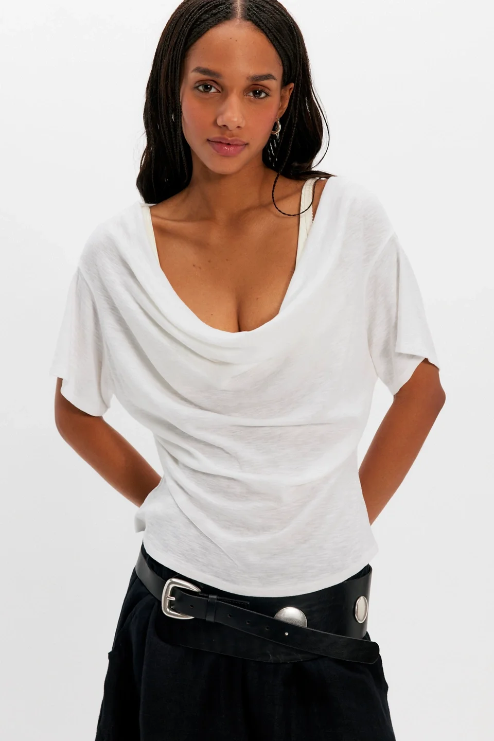 We The Free Waterfall Cowl-Neck Top - 1