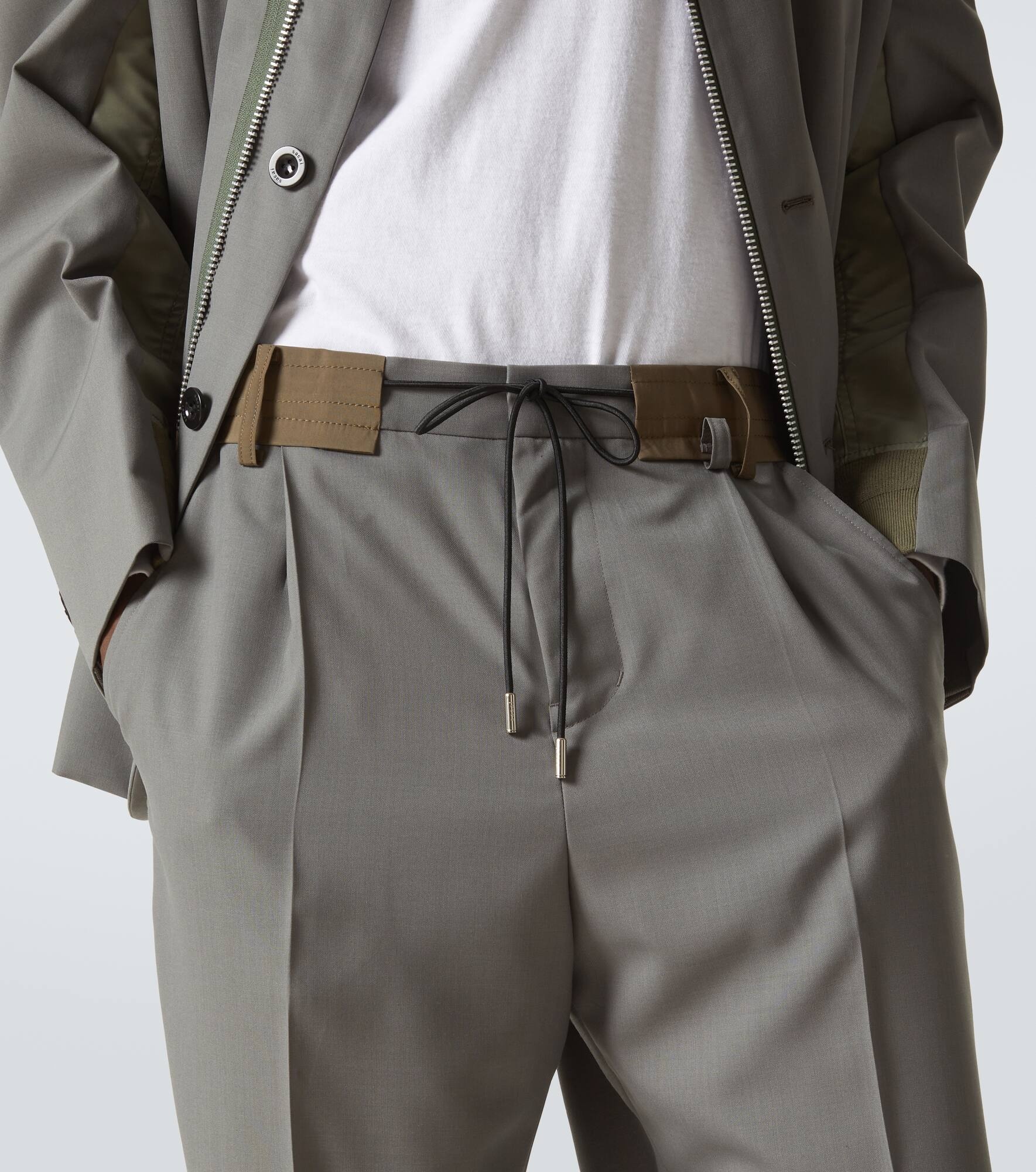 Mid-rise wide-leg pants - 5