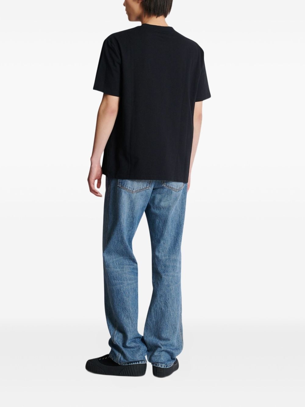 flocked-finish T-shirt - 4