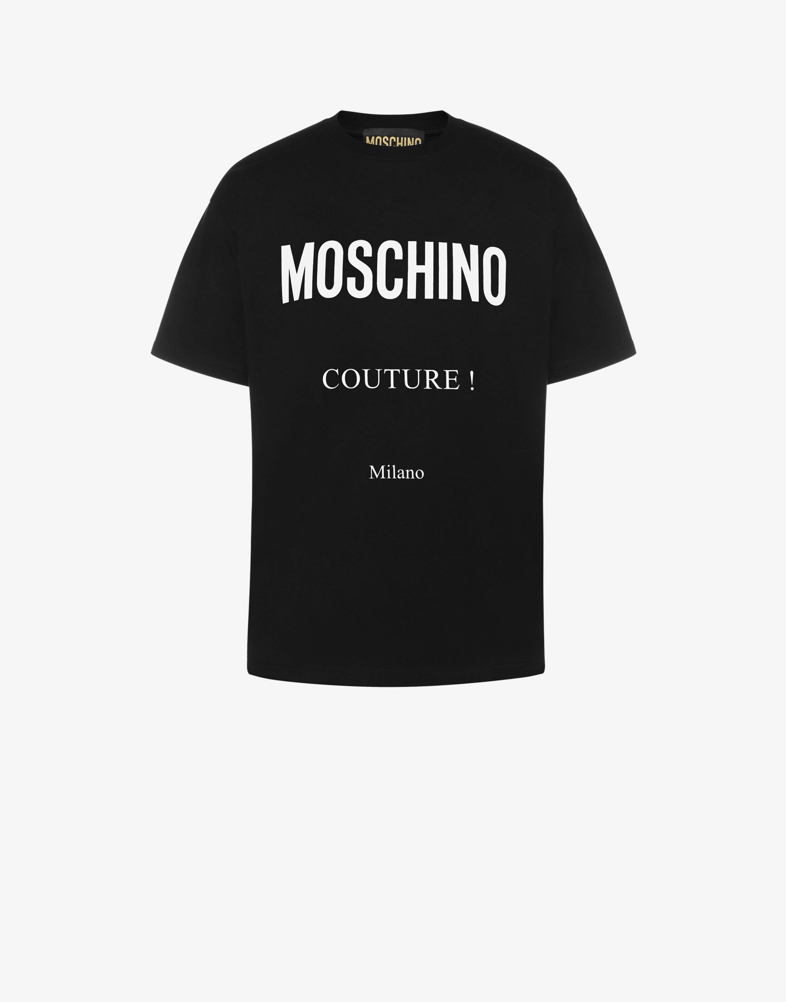 MOSCHINO COUTURE STRETCH JERSEY T-SHIRT - 1