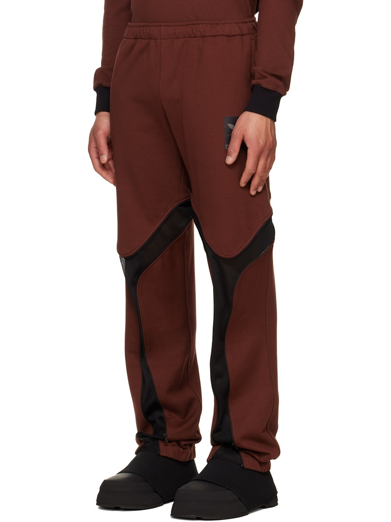 OLLY SHINDER Burgundy Tri Zip Sweatpants outlook