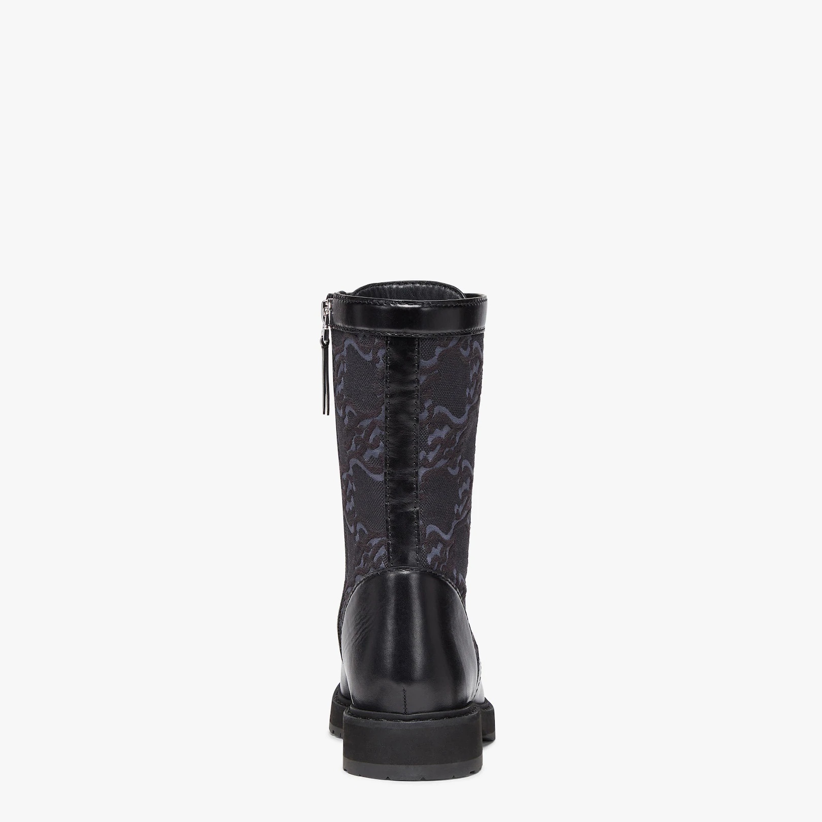 Black leather biker boots - 3