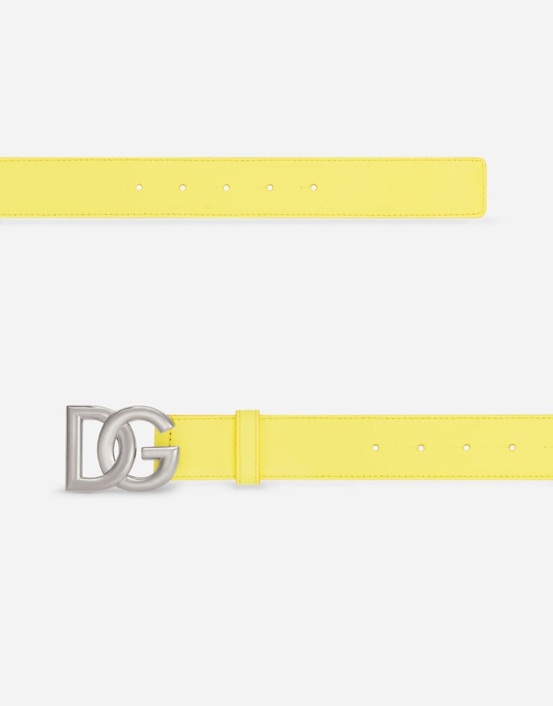 Dolce & Gabbana Calfskin belt with DG logo outlook