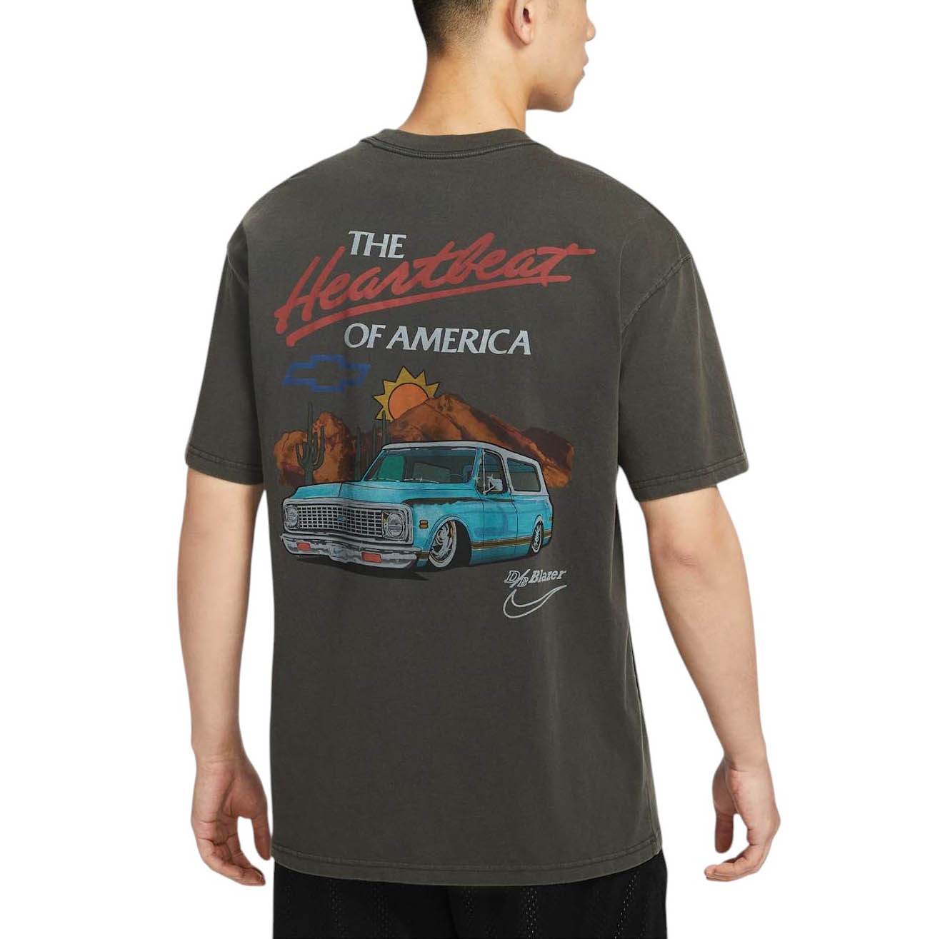 Nike x Devin Booker x Chevy Max90 T-shirt Asia Sizing 'Anthracite' HV6691-060 - 2