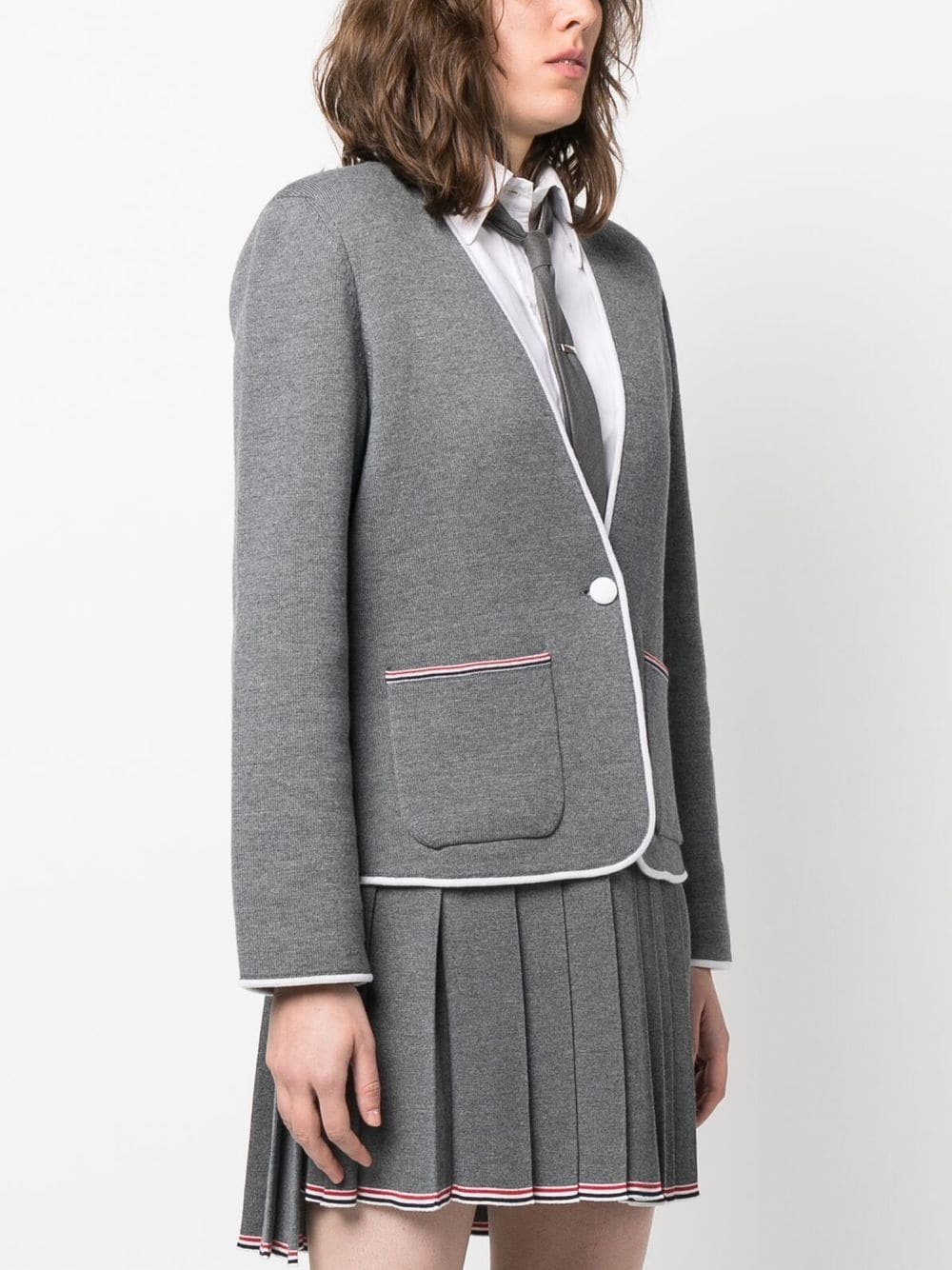 V-neck merino wool cardigan - 3