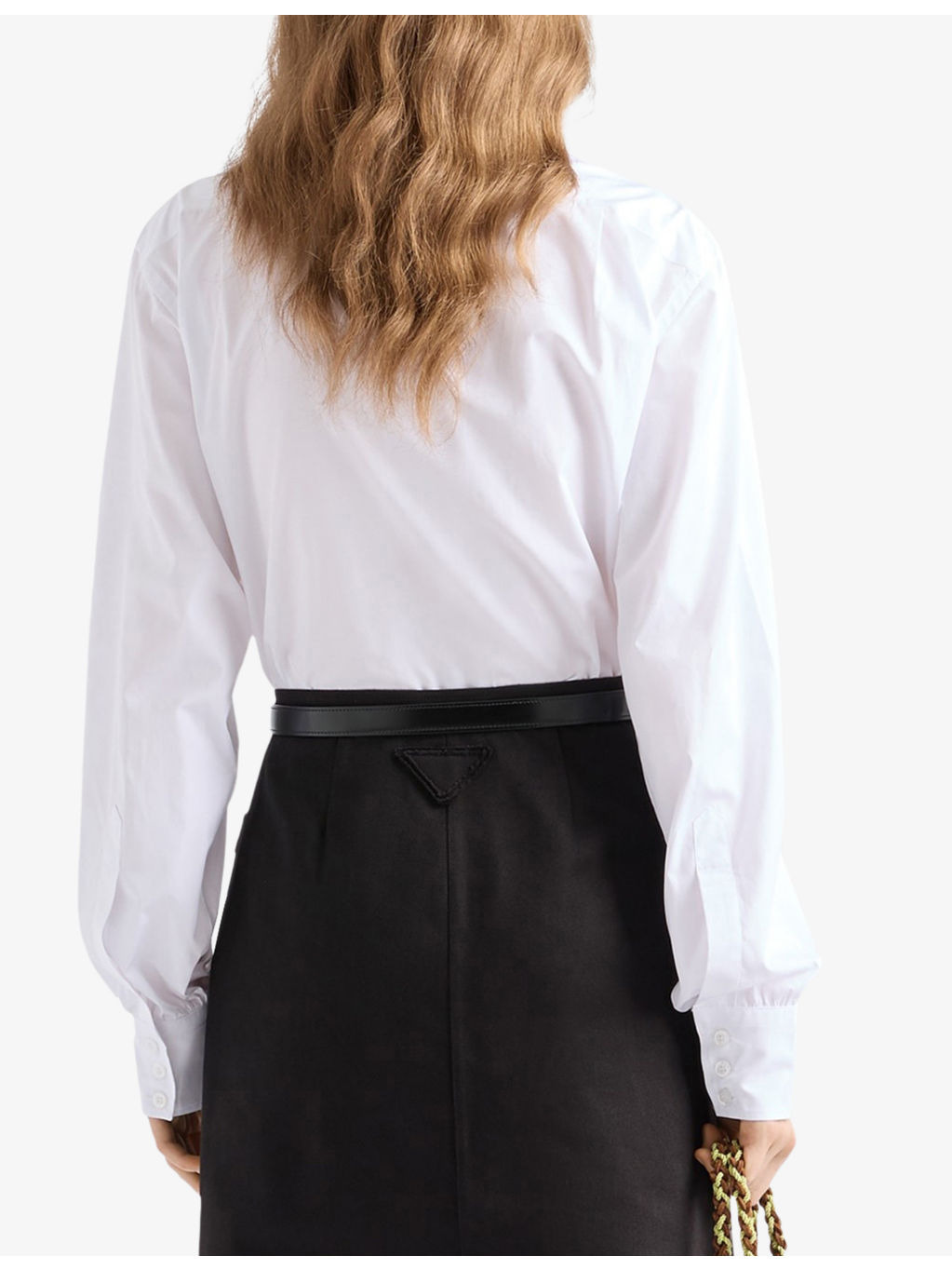Triangle-Logo Oversized-Fit Cotton-Poplin Shirt - 4