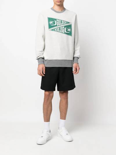 Golden Goose logo-print cotton sweatshirt outlook