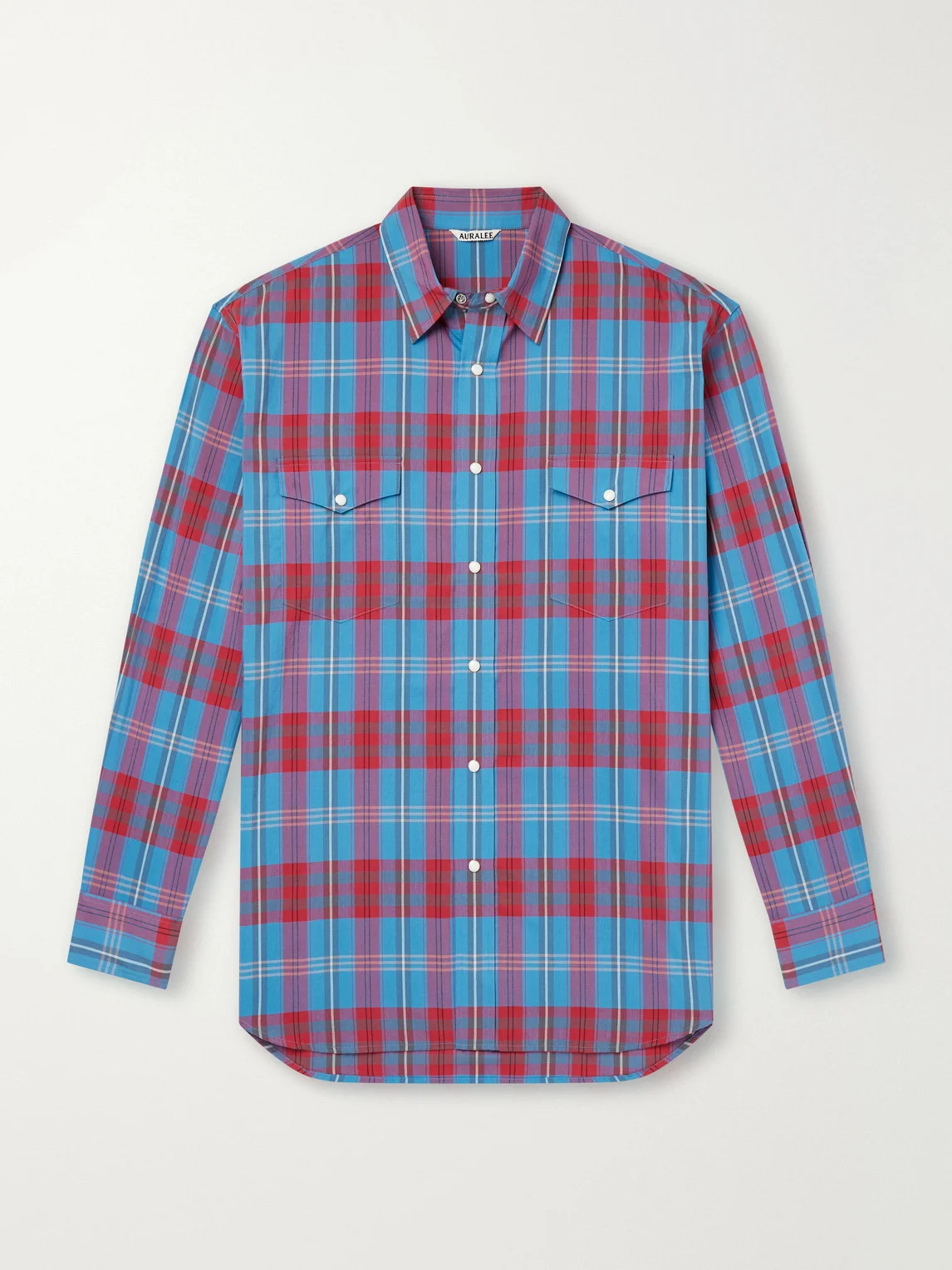 Checked Cotton and Silk-Blend Shirt - 1