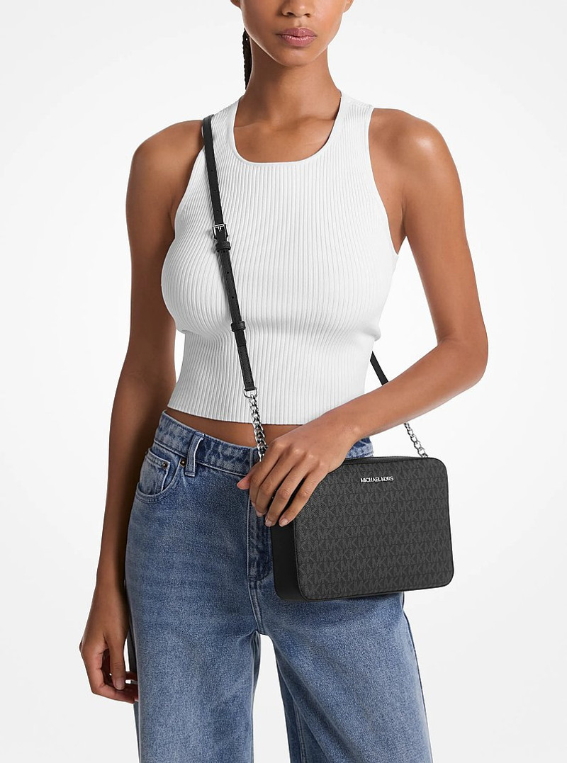 Jet Set Large Logo Crossbody Bag 3