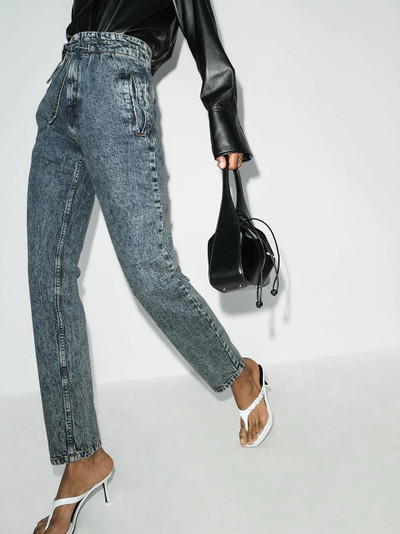 Isabel Marant paper-bag slim-leg jeans outlook