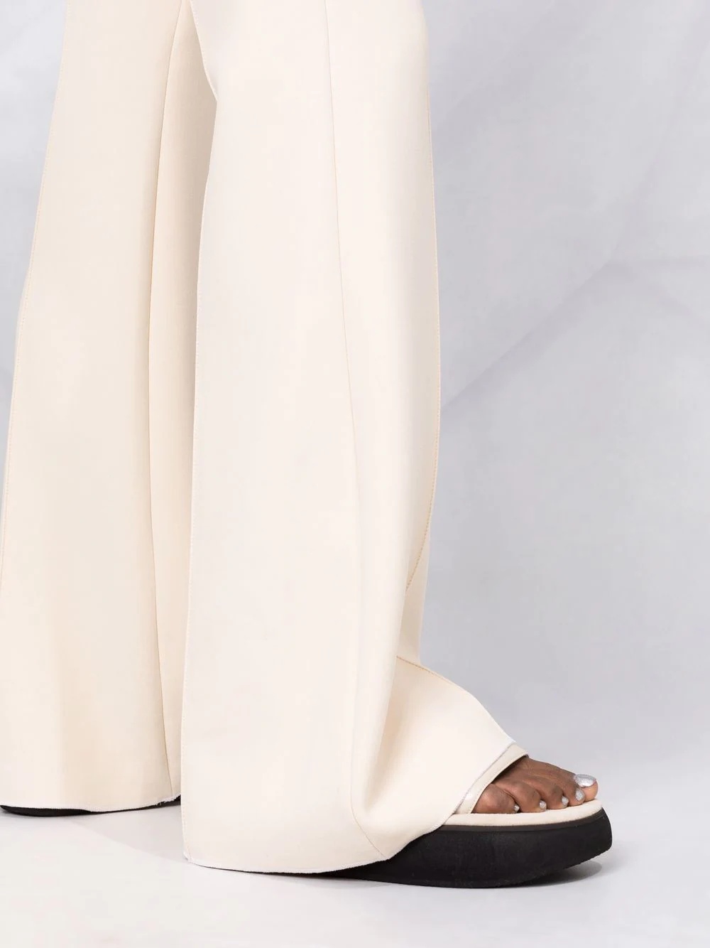 high-waist flared trousers - 3