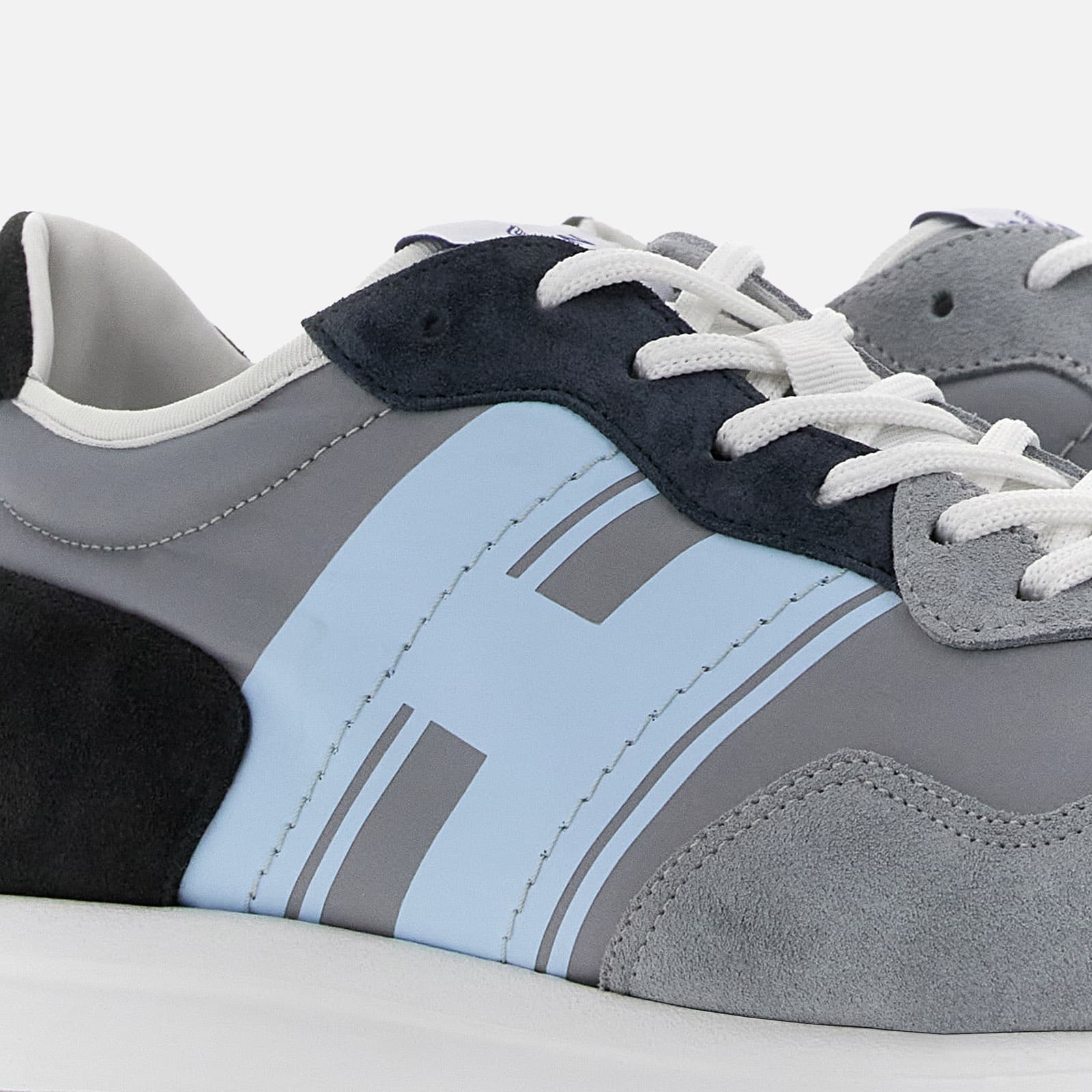 Sneakers Hogan H601 Grey Light Blue Black - 6