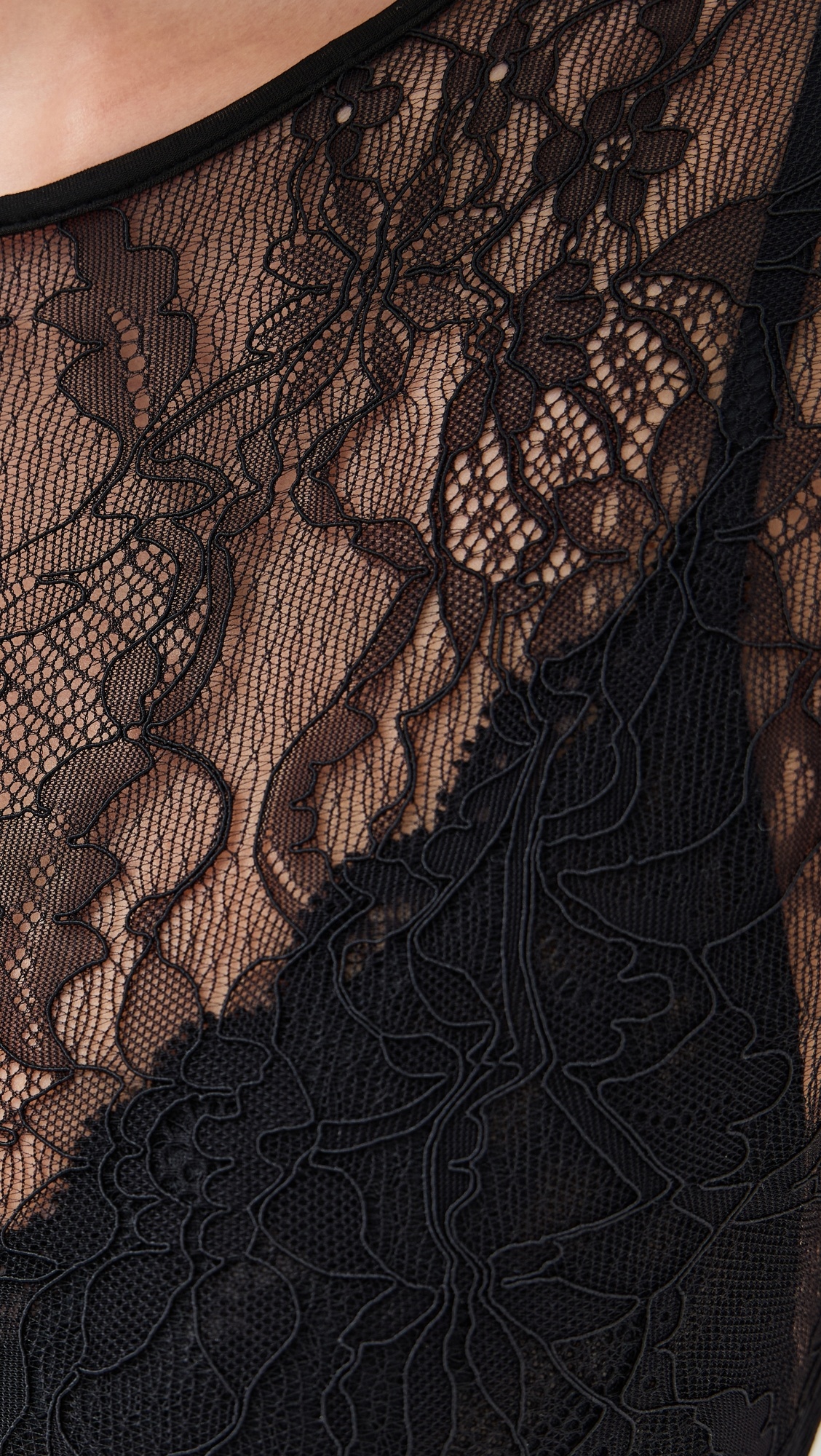Lace Cap Sleeve Bodysuit - 5