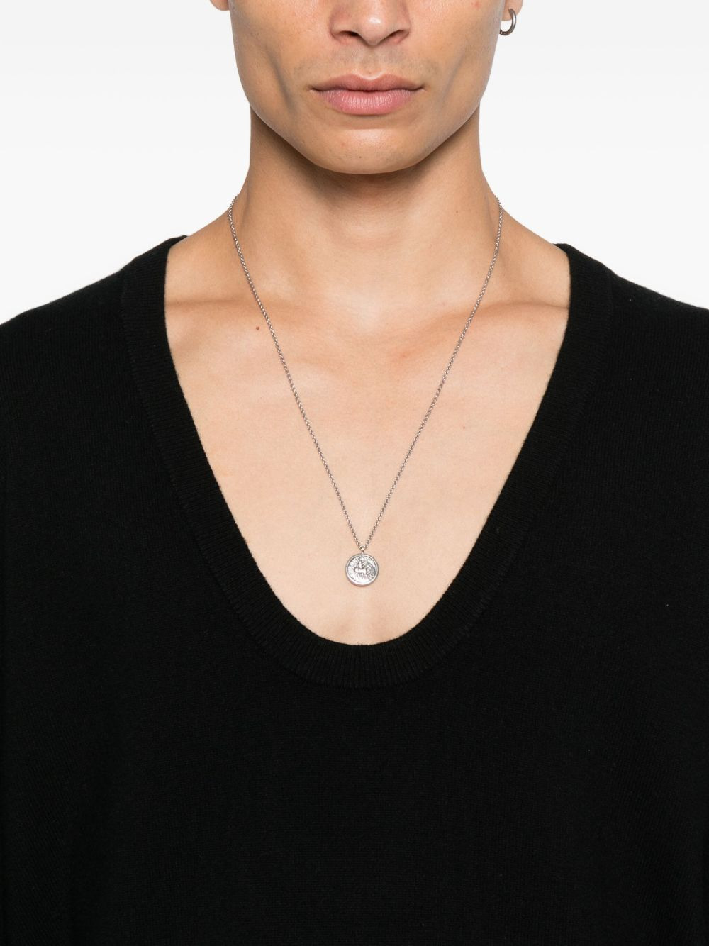 scoop-neck cashmere sweater - 5