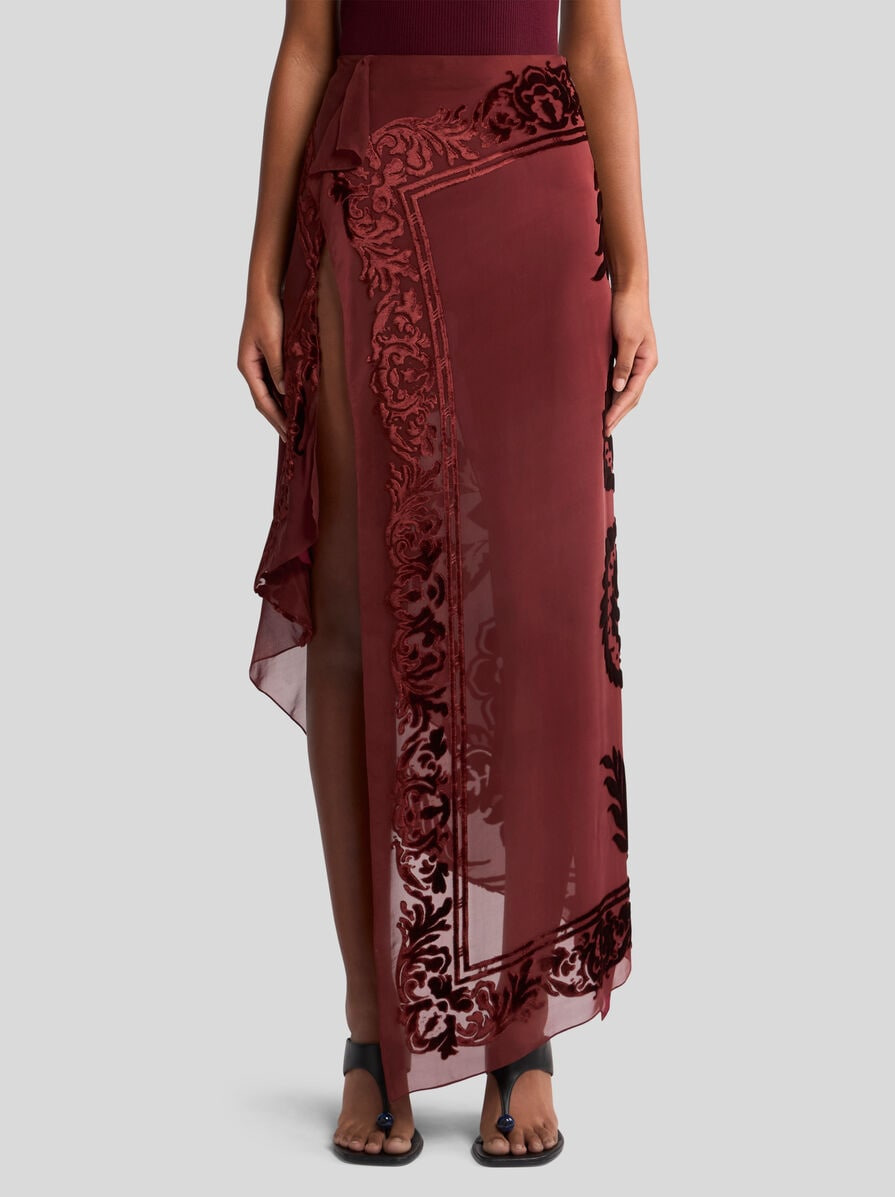 SKIRT WITH SEE-THROUGH EFFECT - 2
