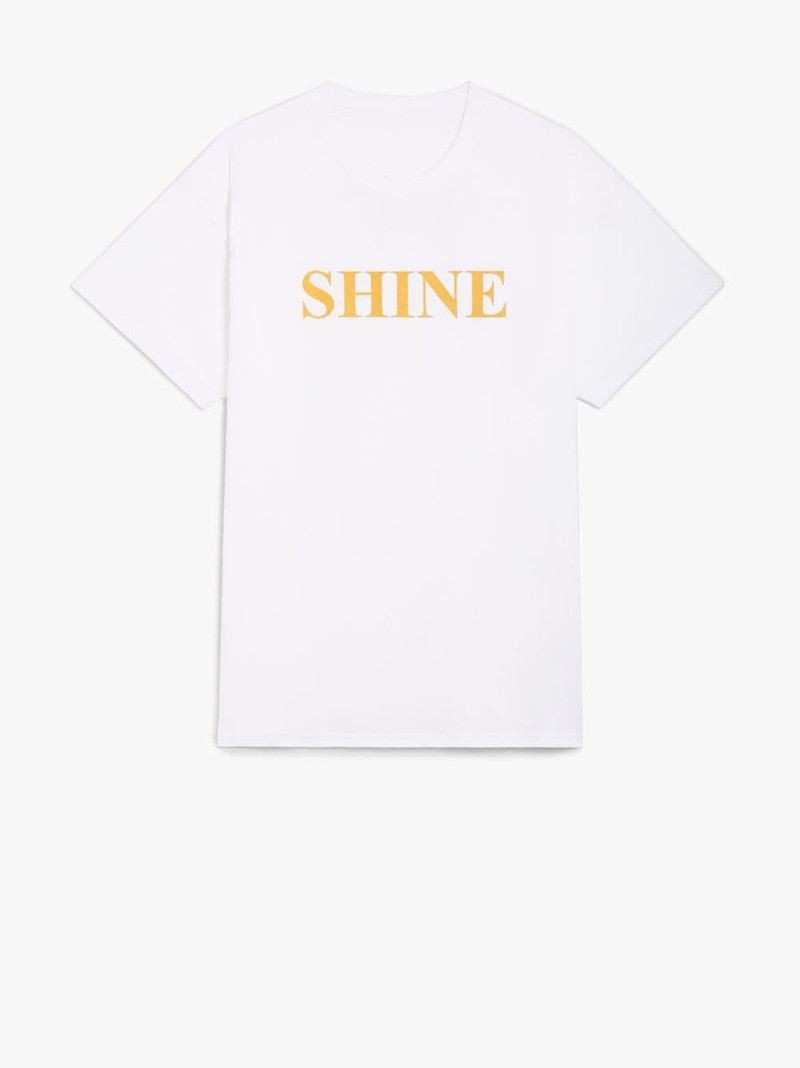 RAIN X SHINE WHITE COTTON T-SHIRT 1