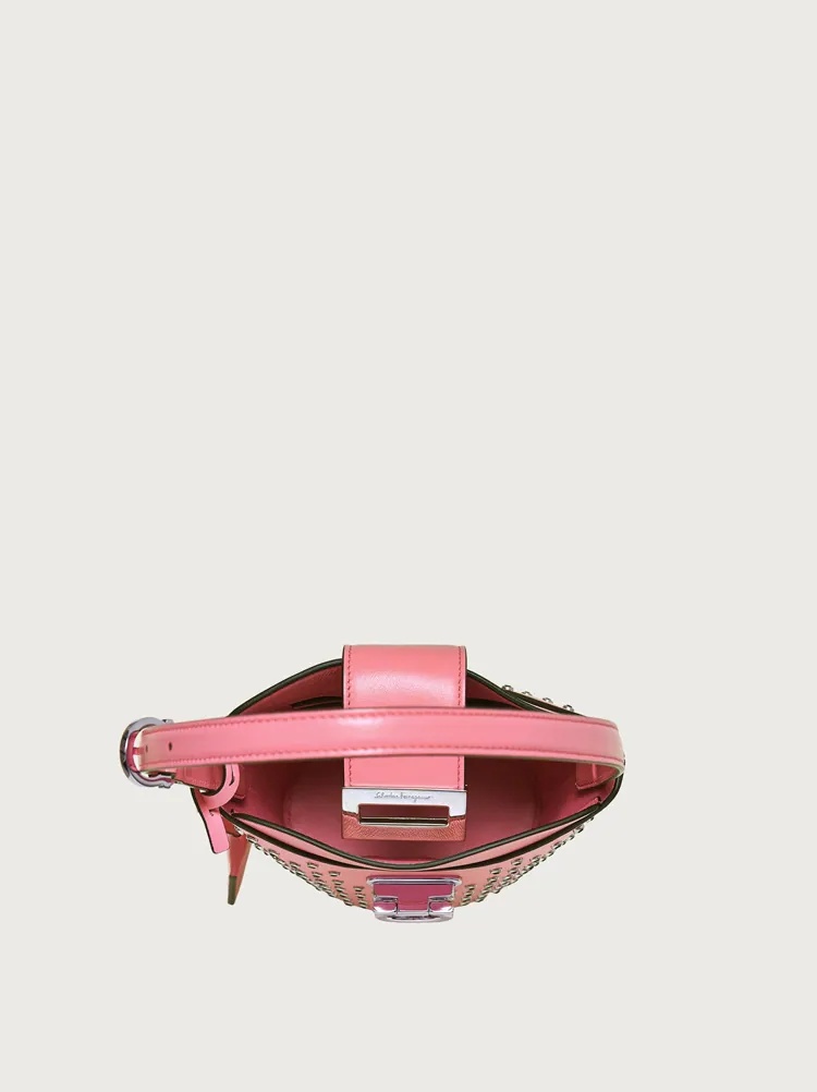 STUDDED TRIFOLIO SHOULDER BAG 4