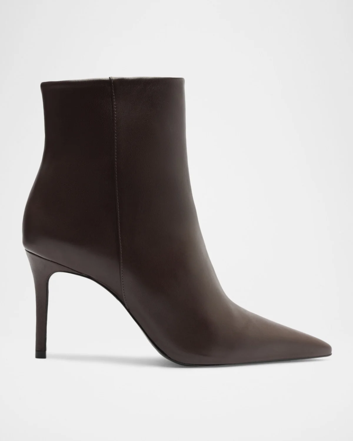 85mm Mikki Leather Stiletto Zip Booties - 1