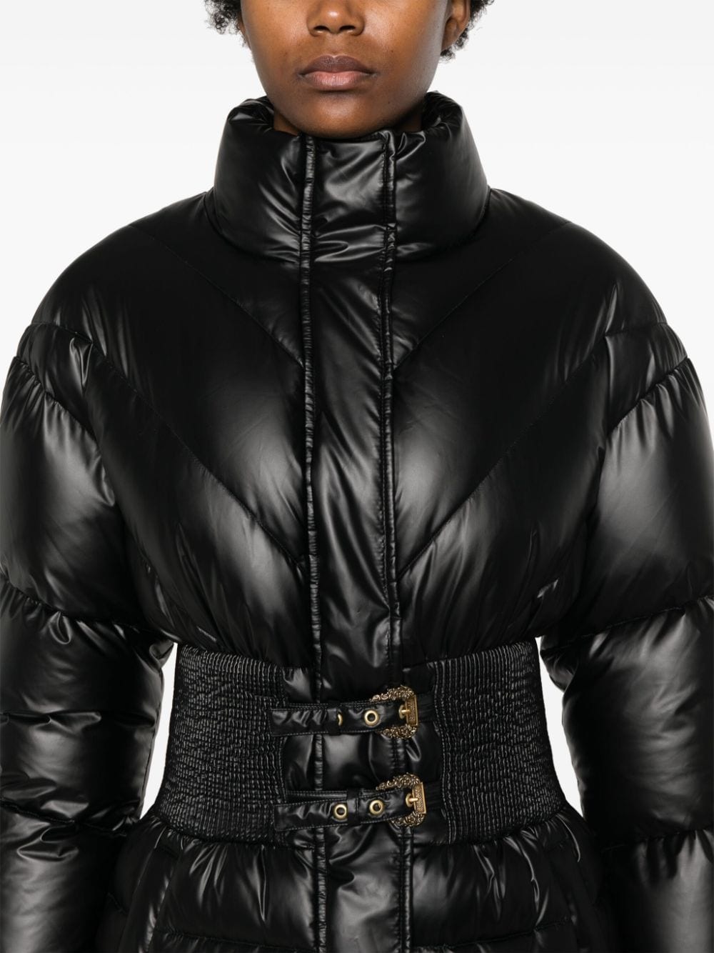 Baroque-buckle padded jacket - 5