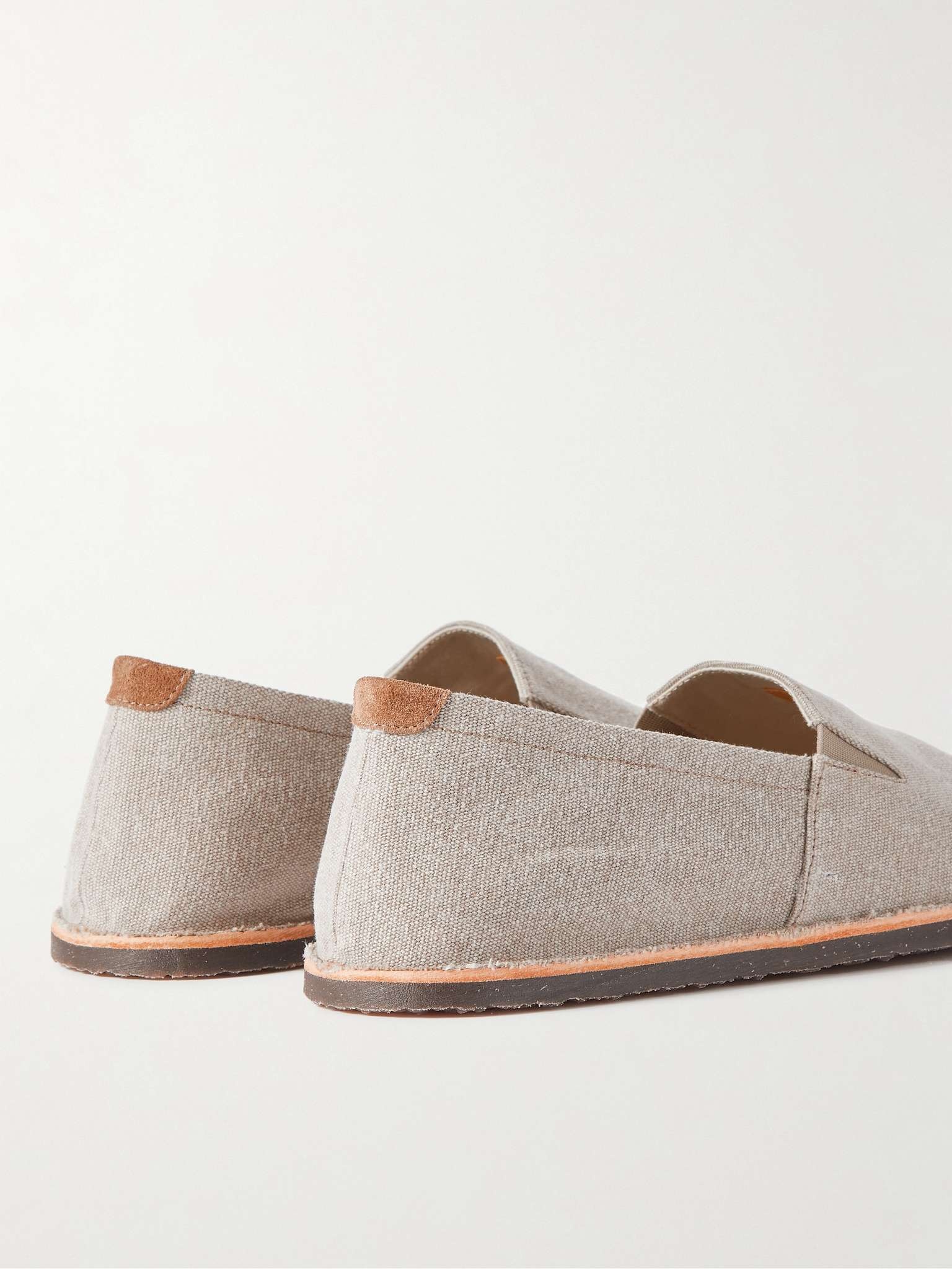Suede-Trimmed Canvas Espadrilles - 5