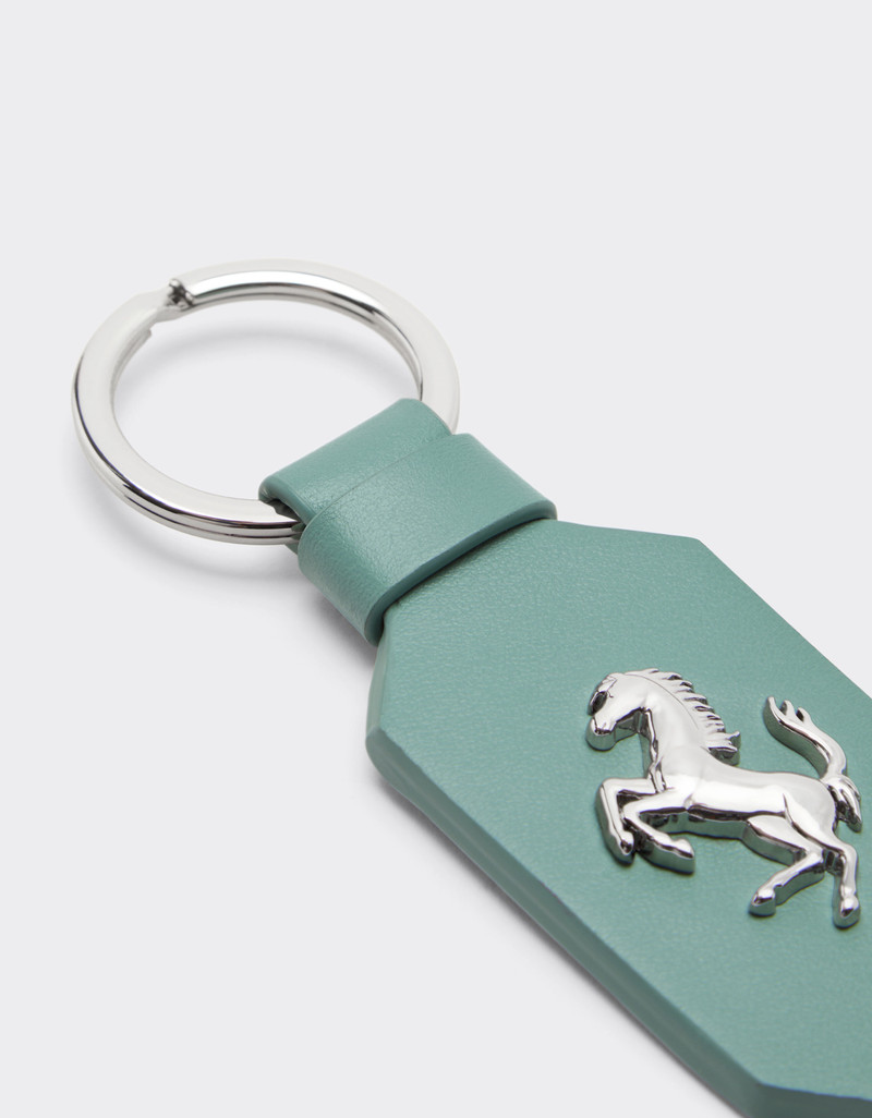 Leather keyring with Prancing Horse 4