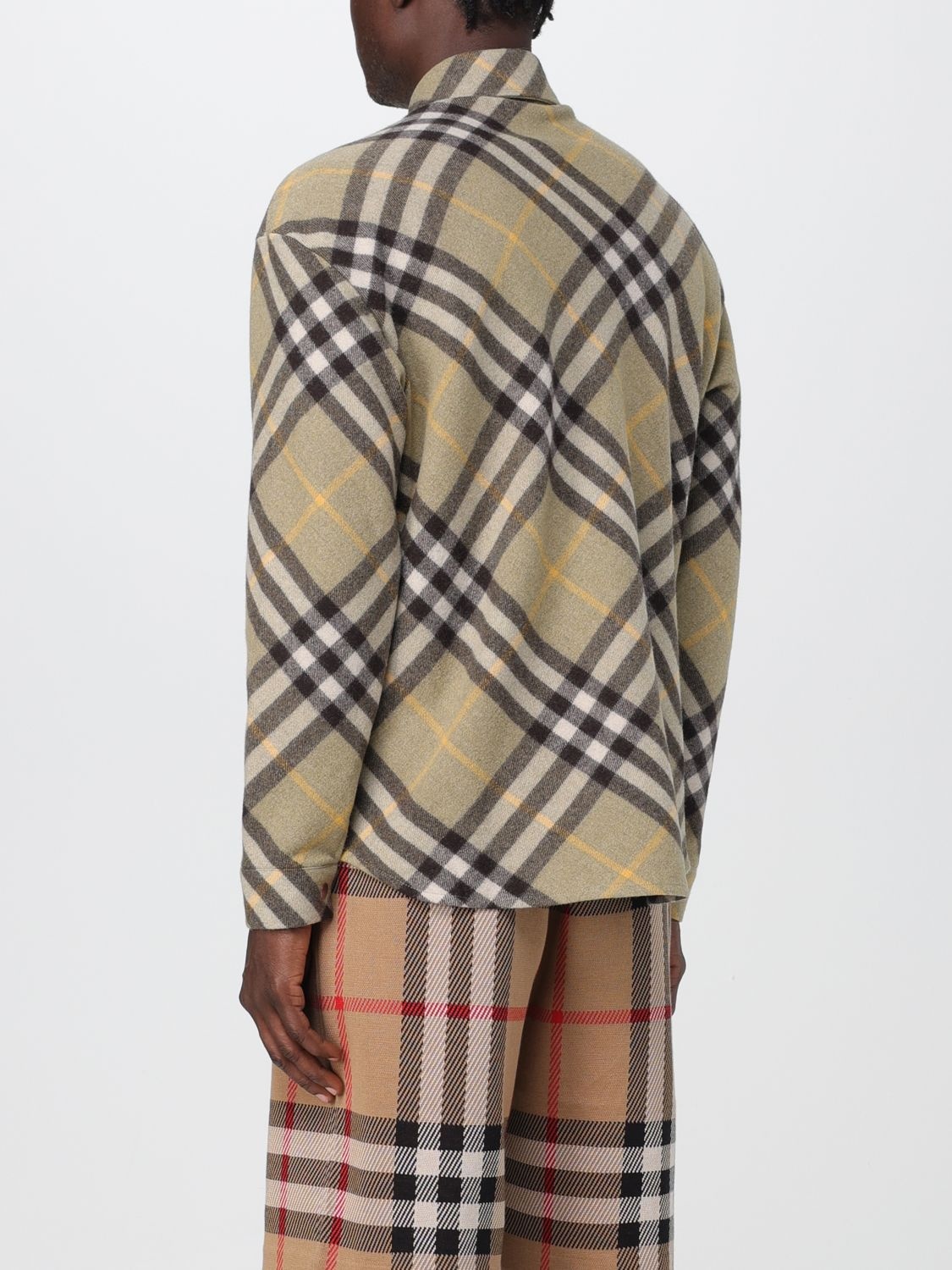 Burberry shirt in check pattern wool blend - 3