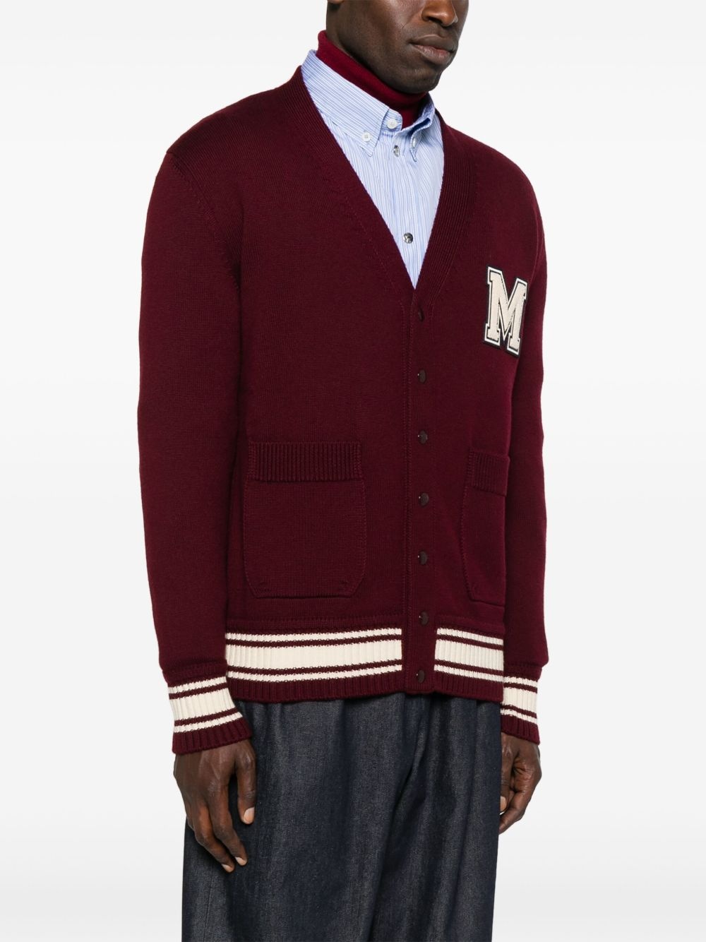 patch-pocket cardigan - 3