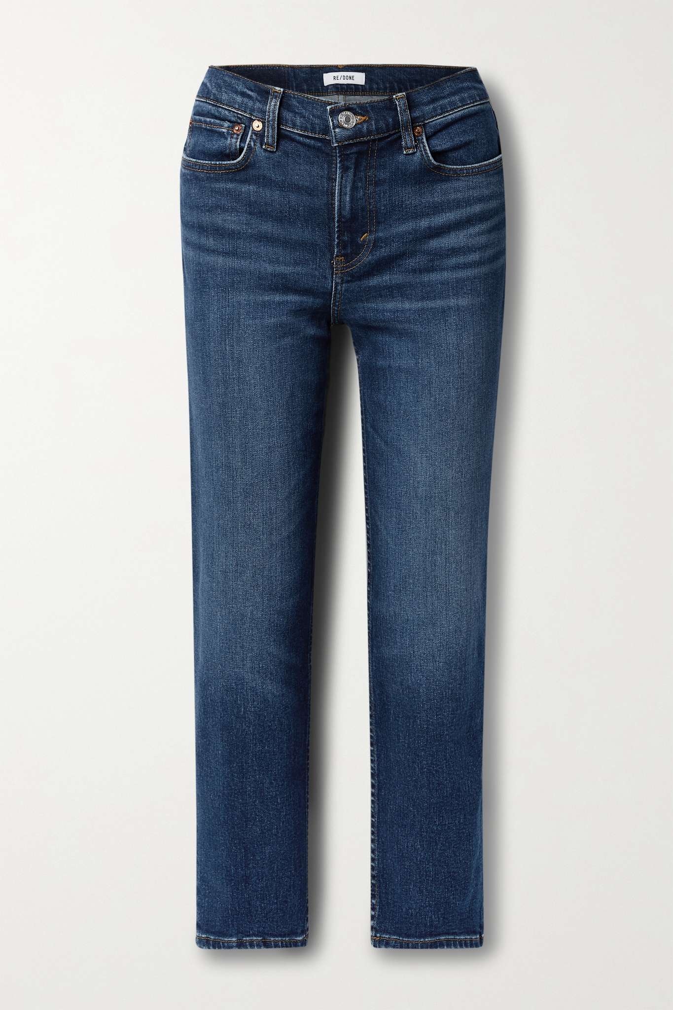 70s Originals Stove Pipe cropped high-rise straight-leg jeans - 1