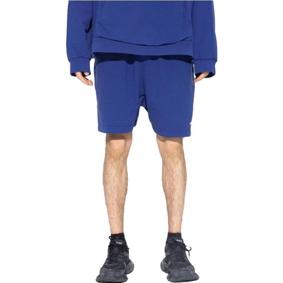 Balenciaga Logo Print Shorts 'Indigo Dirty White' 676137TNVB64388 - 2