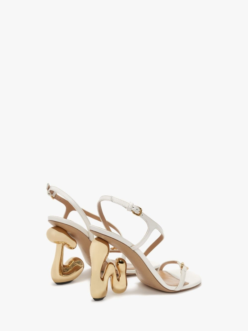 JW BUBBLE HEEL LEATHER SANDALS 3