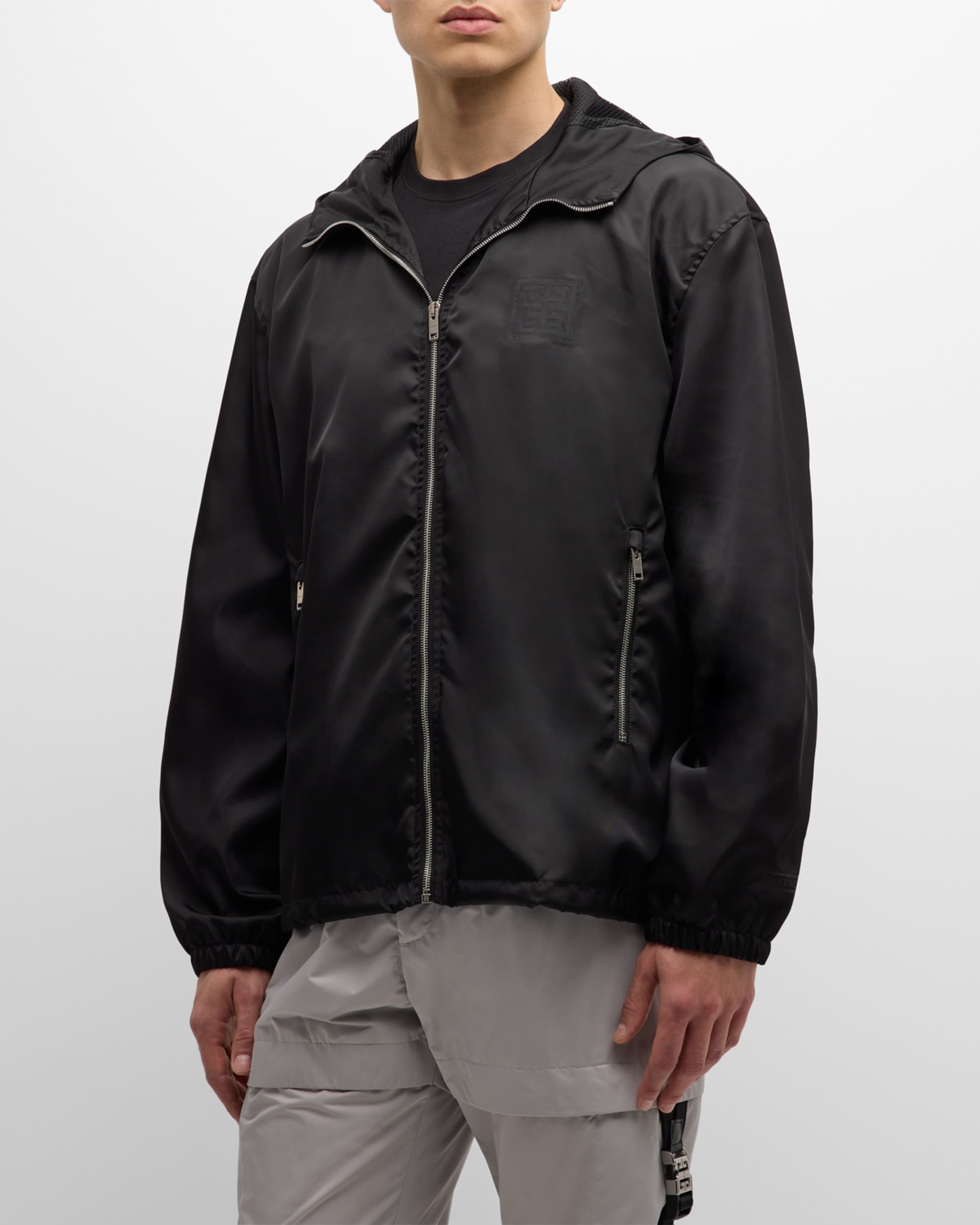 Givenchy Men's 4G Jacquard Wind-Resistant Jacket