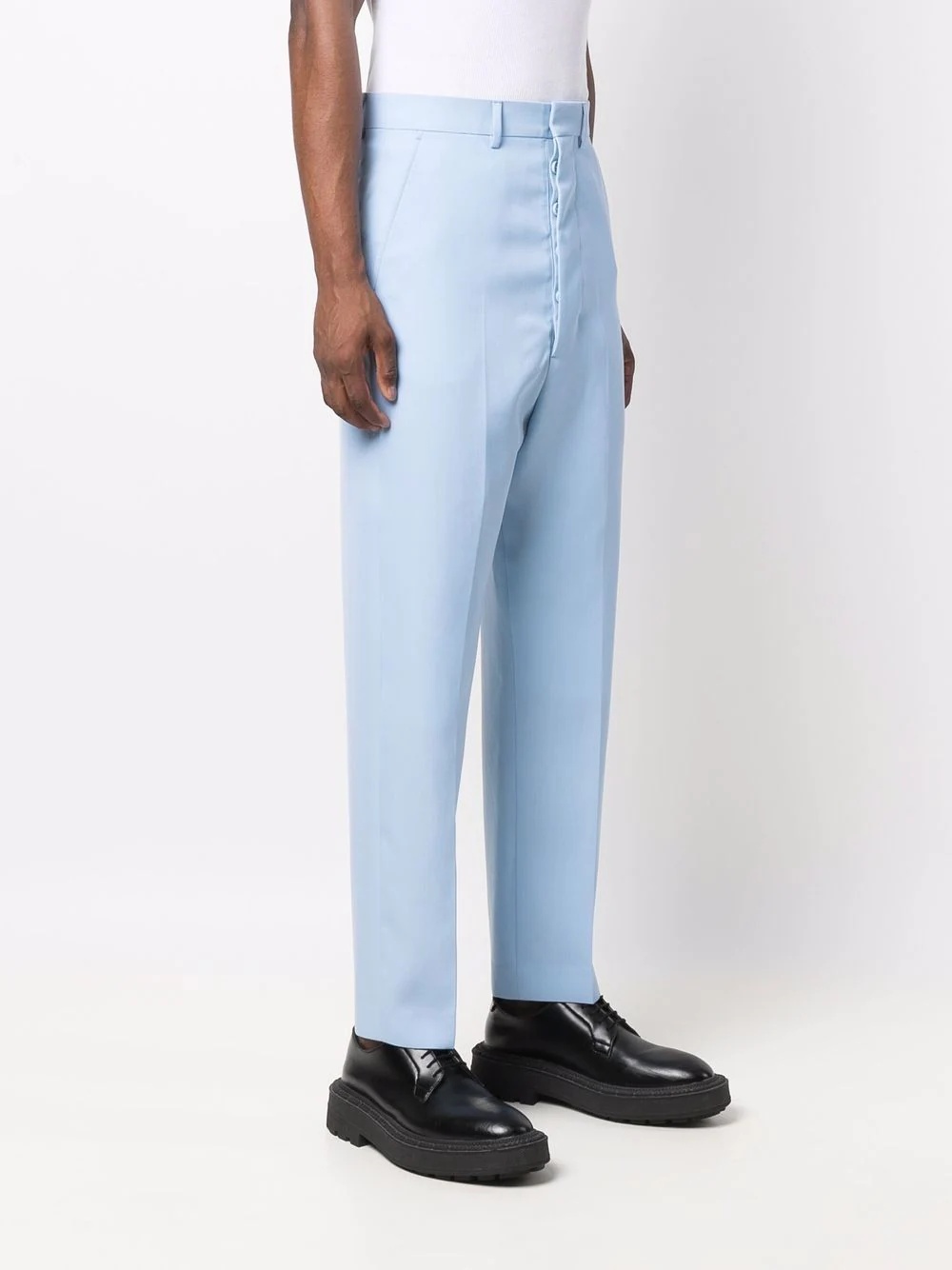 high-waisted tapered trousers - 3