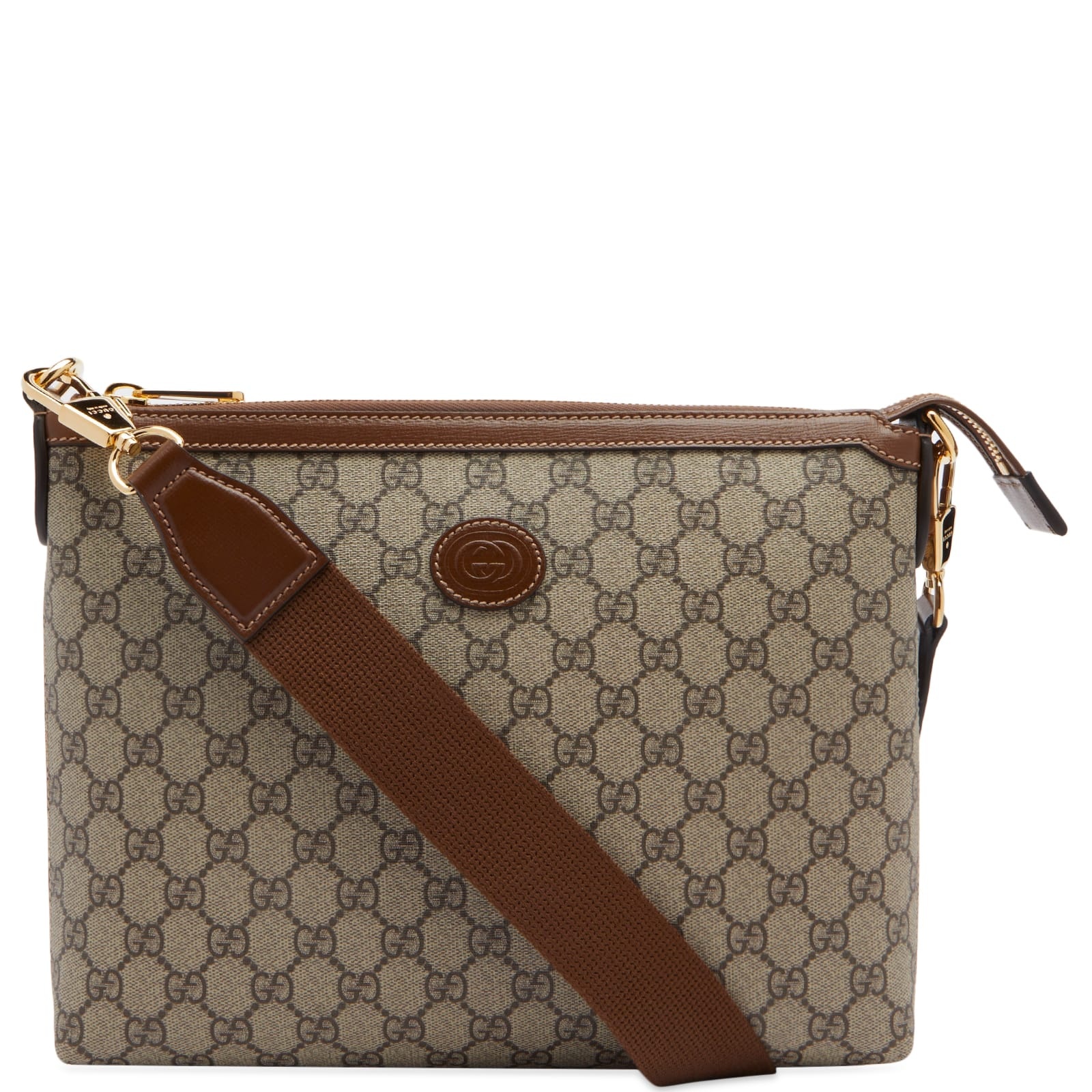 【関税&送料込】Gucci Leather And Supreme Gg Fabric Reversib GG Supreme medium briefcase in black leather | GUCCI® US