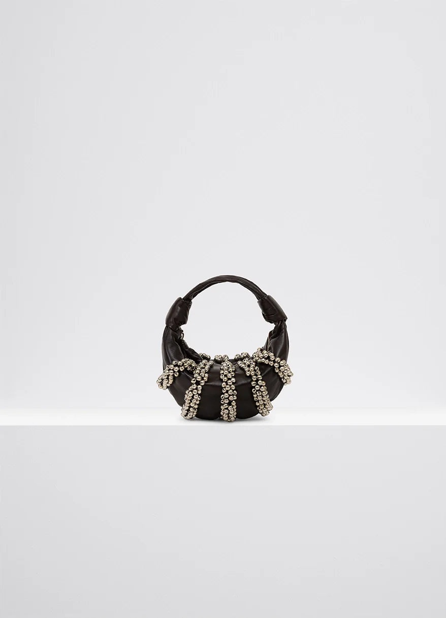 MINI FORTUNE CROISSANT BAG WITH BELLS EMBROIDERIES - 1