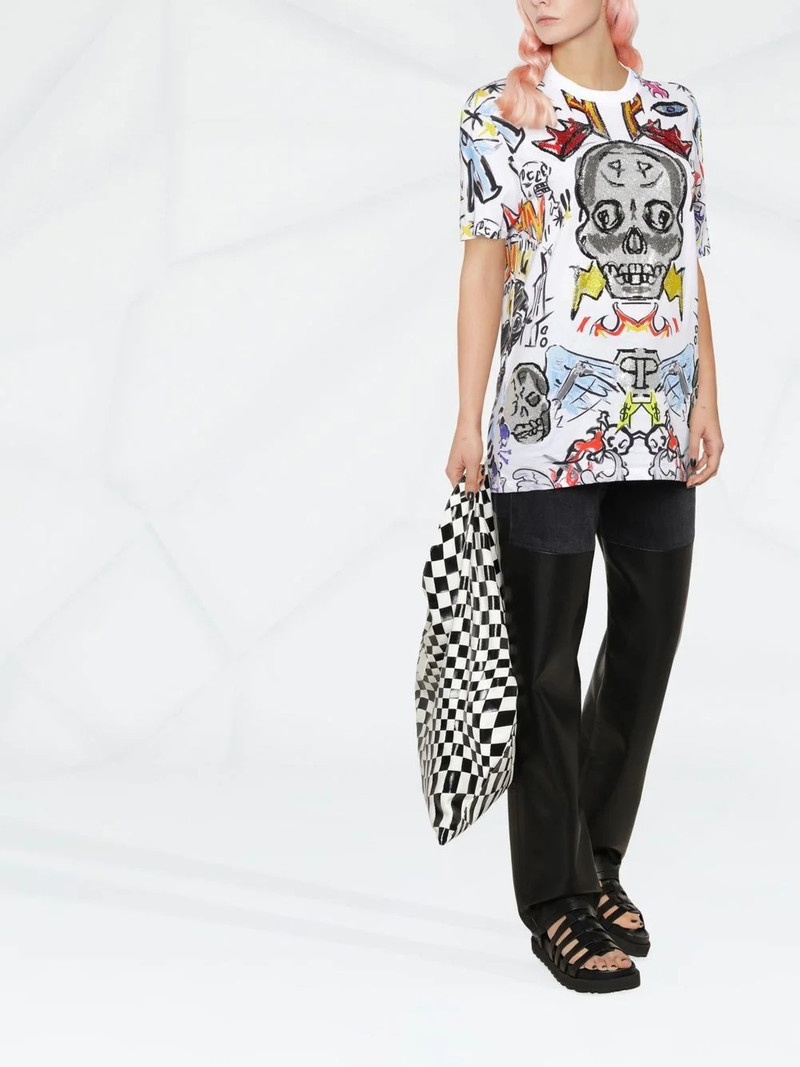 PHILIPP PLEIN Man Fit Crystal Skull T-shirt outlook