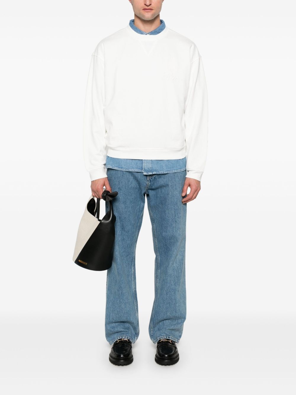 logo-embroidered sweatshirt - 2